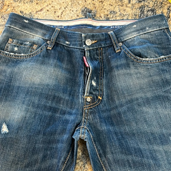 Dsquared2 distressed button fly jeans